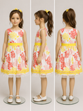 Vestido Infantil Floral Primavera