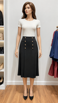 Falda midi   Vino formal